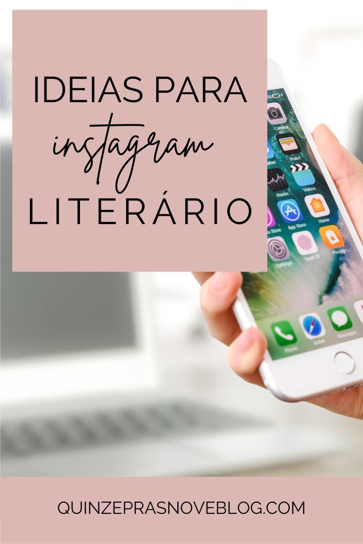 Ideias para Instagram literário | instabook