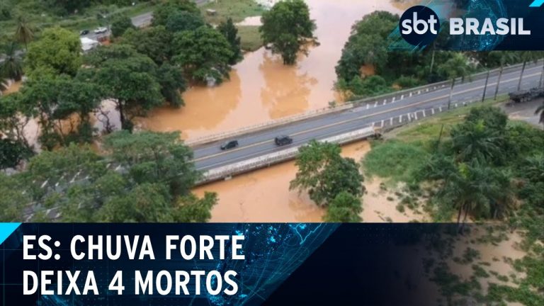Chuva forte deixa 4 mortos no Espírito Santo | SBT Brasil (23/03/2024)