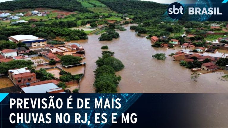 Previsão do tempo é de mais chuvas no RJ, ES e MG | SBT Brasil (23/03/2024)