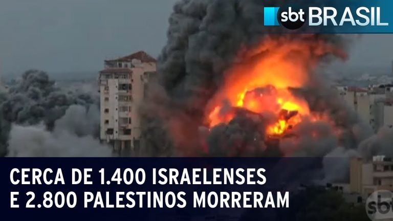 Conflito entre Israel e Hamas já deixa mais de 4 mil mortos | SBT Brasil (16/10/23)