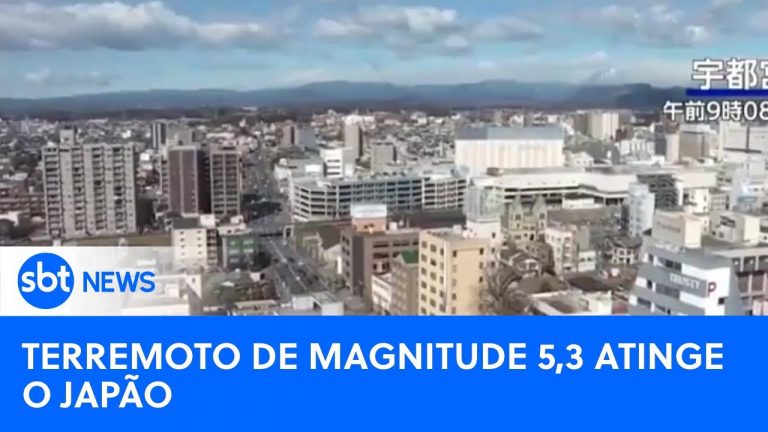 Terremoto de magnitude 5,3 atinge o leste do Japão|#SBTNewsnaTV (21/03/24)