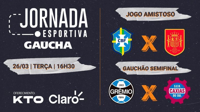 AO VIVO: Grêmio x Caxias | Jornada Digital | 26/03
