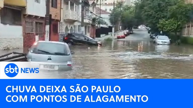 Chuva deixa São Paulo com diversos pontos de alagamento neste domingo (18)