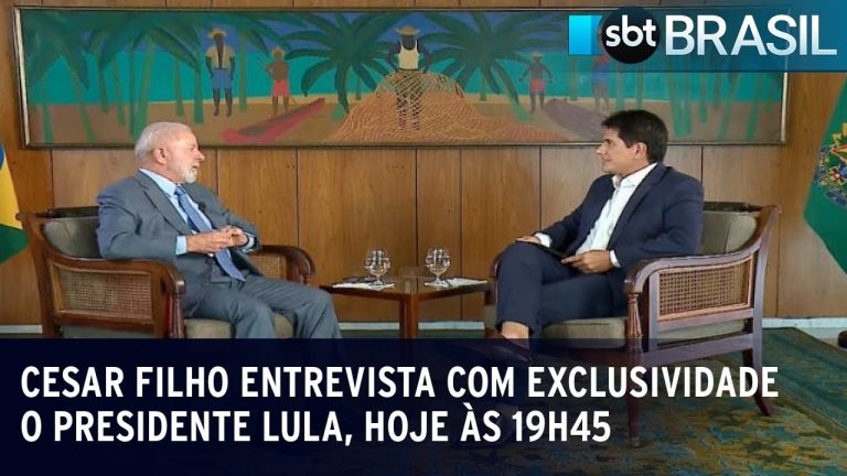 Na estreia do novo SBT Brasil, Cesar Filho entrevista com exclusividade o presidente Lula, às 19h45