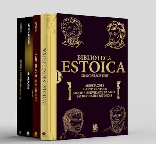 Biblioteca Estoica: Grandes Mestres Volume 01 – Box com 4 Livros