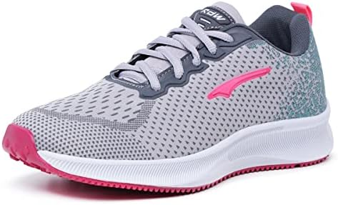 Tenis para Academia Caminhada Femininio Confortavel Cinza Pink
