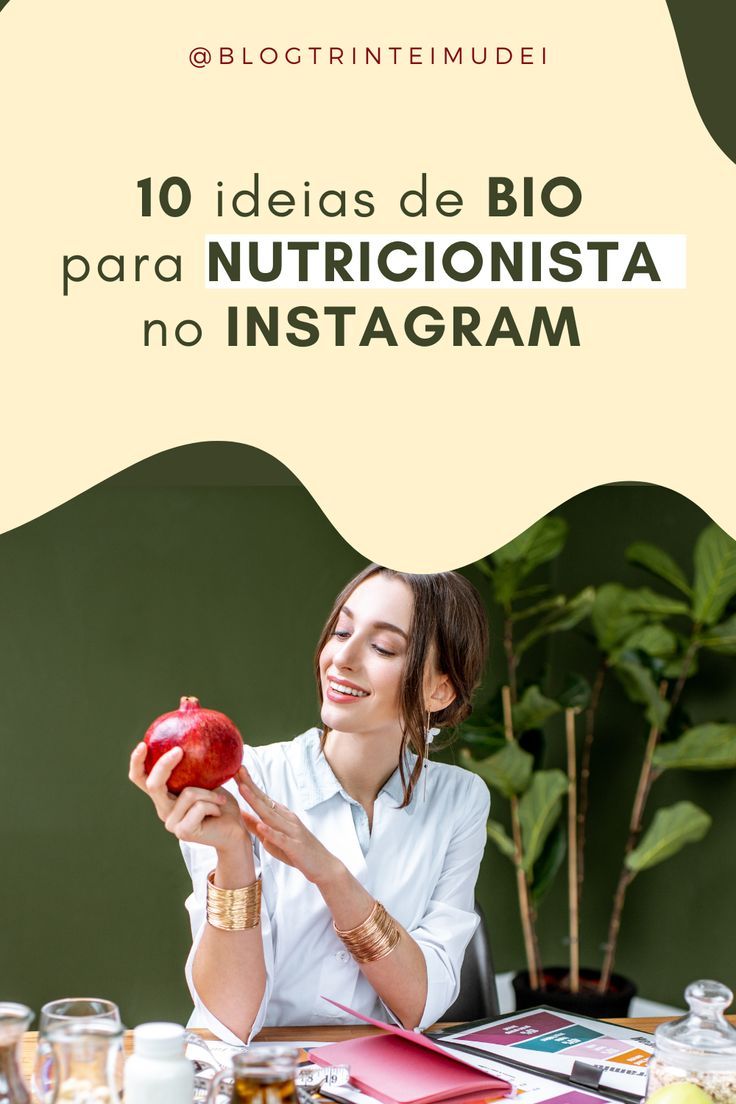 Bio de Nutricionista no Instagram