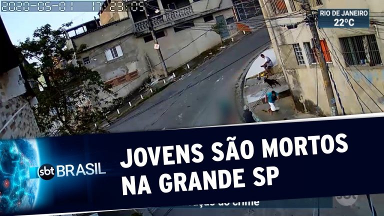Câmera flagra assassinato de jovens na Grande São Paulo | SBT Brasil (02/05/20)