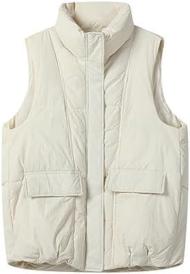BFAFEN Colete acolchoado cropped jaqueta feminina embalável jaqueta bufante para mulheres jaqueta acolchoada casacos de inverno para mulheres