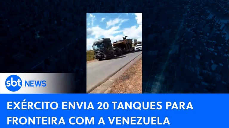 Exército envia 20 tanques à Roraima, na fronteira com a Venezuela | #SBTNewsnaTV (06/12/23)