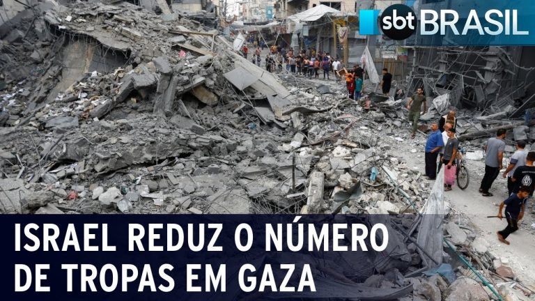 Israel reduz o número de tropas na Faixa de Gaza | SBT Brasil (01/01/24)