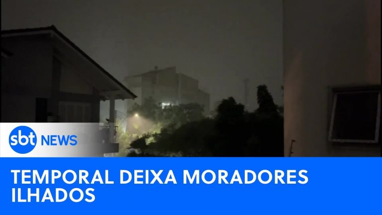 Tempestade deixa mais de 20 bairros sem energia elétrica em Porto Alegre | #SBTNewsnaTV (17/01/24)