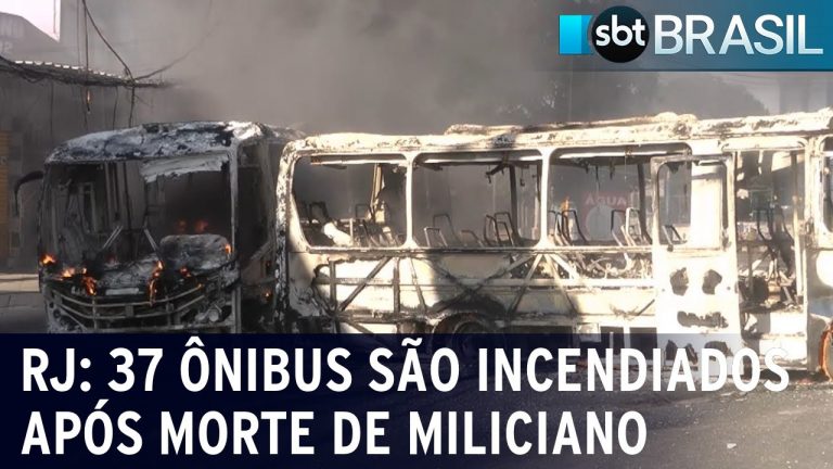 Rio de Janeiro: 37 ônibus são incendiados na zona oeste | SBT Brasil (23/10/23)
