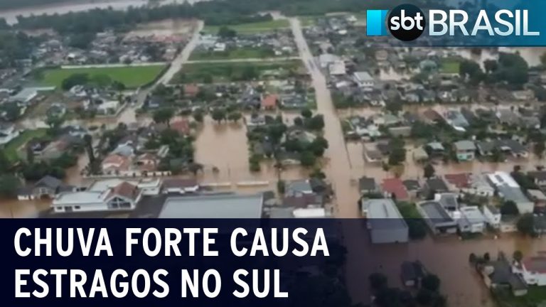 Temporais no Sul do país causam tragédias e desabrigam população | SBT Brasil (18/11/23)
