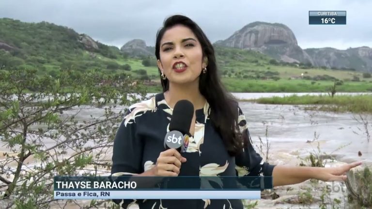 RN: chuva na região nordeste faz rio seco há quase dez anos transbordar | SBT Brasil (09/07/22)