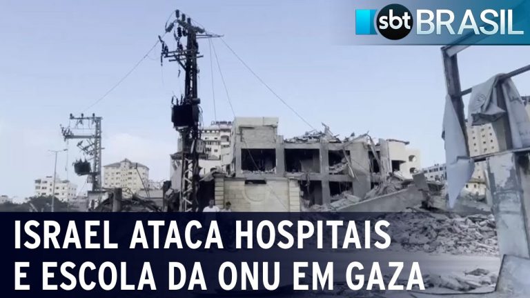 Guerra: Israel bombardeia hospitais e escola da ONU em Gaza | SBT Brasil (04/11/23)