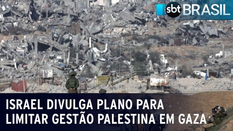 Israel divulga plano para limitar gestão palestina na Faixa de Gaza | SBT Brasil (05/01/24)