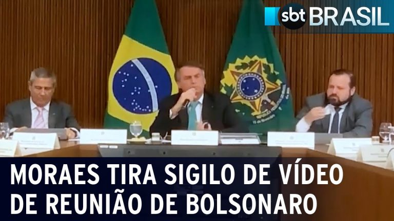 Moraes tira sigilo de vídeo de reunião de Bolsonaro e ministros | SBT Brasil (09/02/24)