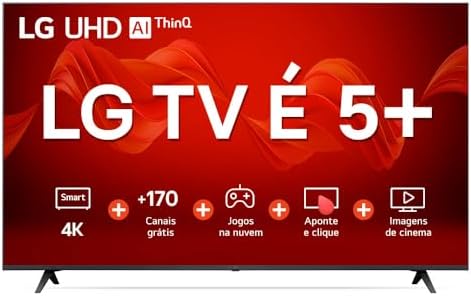 Smart TV 65″ 4K LG UHD ThinQ AI 65UR8750PSA HDR Bluetooth Alexa Google Assistente Airplay2 3 HDMI