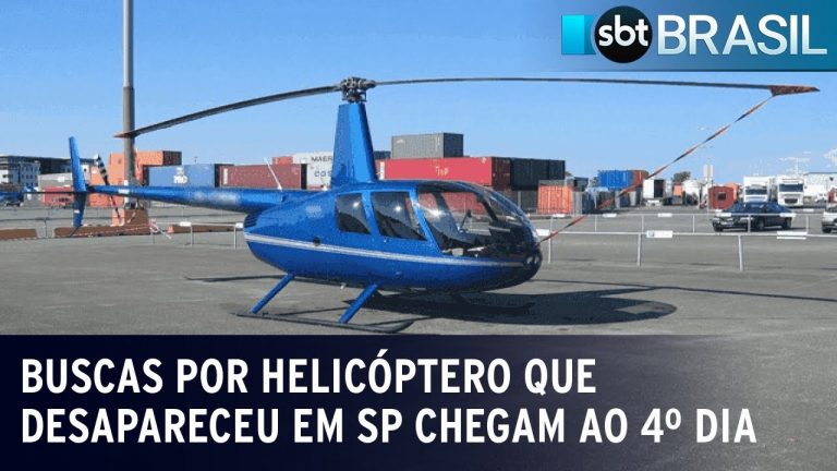 Buscas por helicóptero que desapareceu em São Paulo chegam ao 4º dia | SBT Brasil (04/01/24)