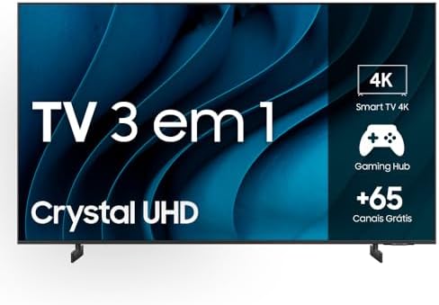 Samsung Smart TV 85″ Crystal UHD 4K 85CU8000, Painel Dynamic Crystal Color, Samsung Gaming Hub, Design AirSlim, Tela sem limites, Alexa built in, Controle Remoto Único