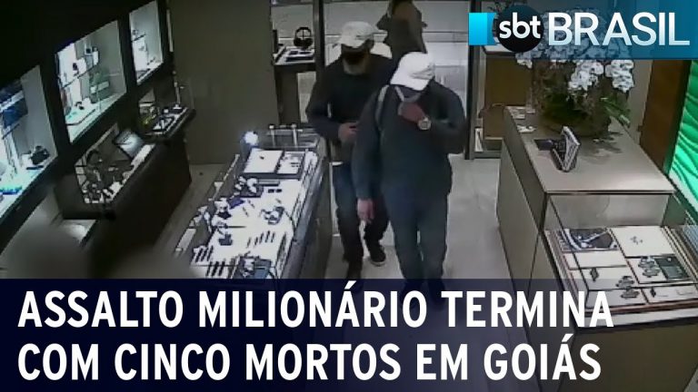 Assalto milionário termina com cinco mortos em Goiás | SBT Brasil (28/11/22)