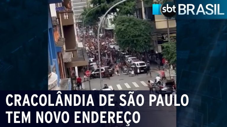 Cracolândia de São Paulo tem novo endereço | SBT Brasil (21/03/23)