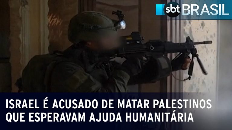 Israel é acusado de matar palestinos que esperavam ajuda humanitária em Gaza | SBT Brasil (25/01/24)