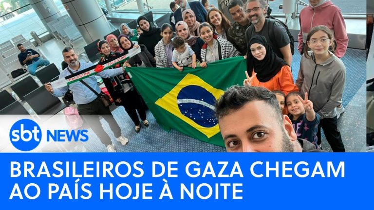 🔴Brasil Agora: Brasileiros de Gaza chegam ao país hoje à noite