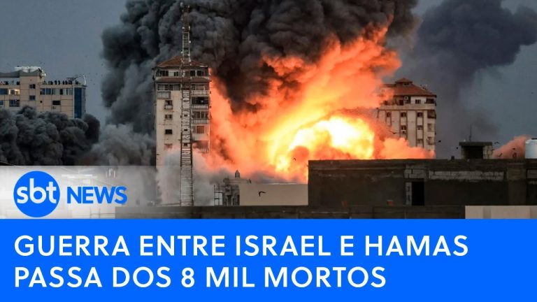 🔴Brasil Agora: Guerra entre Israel e Hamas passa dos 8 mil mortos | SBT AO VIVO