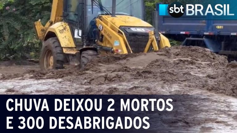 Casal de idosos morre após temporal em Angra dos Reis | SBT Brasil (09/12/23)