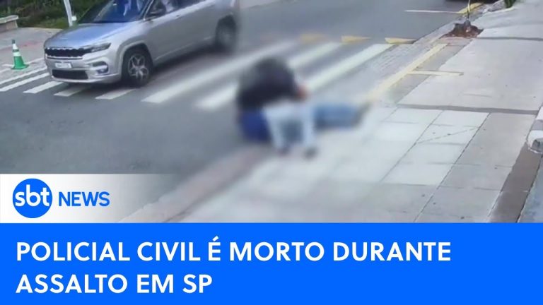 Policial civil reage a assalto e é morto na Pompéia, zona oeste de SP |#SBTNewsnaTV(07/02/24)