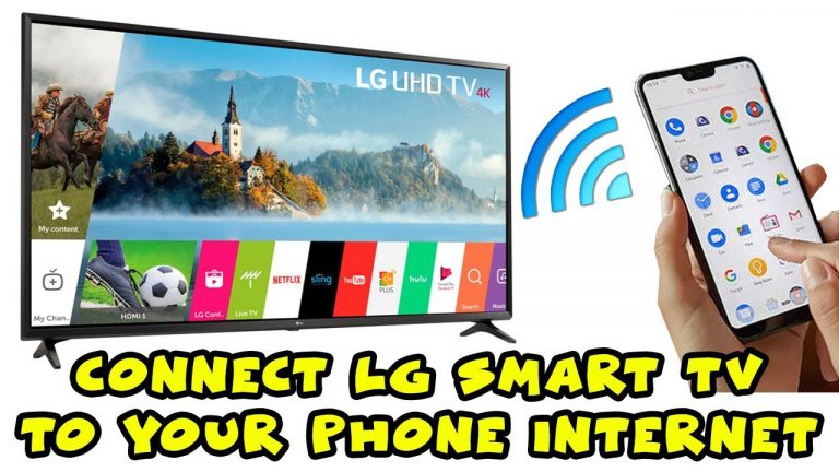How To Connect LG Smart TV to Smartphone Wi-Fi Internet Hotspot