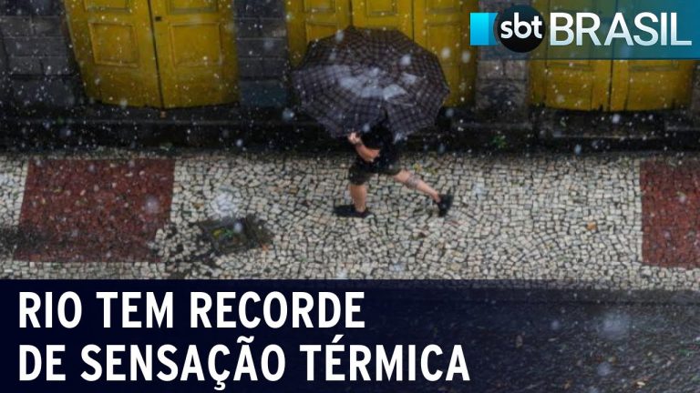 Rio chega à sensação térmica de 59,3ºC e bate recorde de temperatura | SBT Brasil (17/11/23)