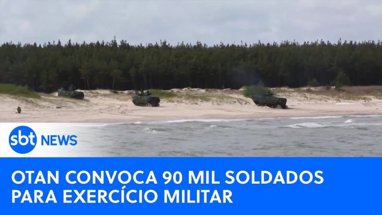 Com 90 mil soldados, OTAN faz maior exercício militar desde a Guerra Fria | #SBTNewsnaTV (19/01/24)