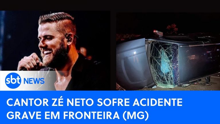 Cantor Zé Neto sofre acidente de carro em Minas Gerais
