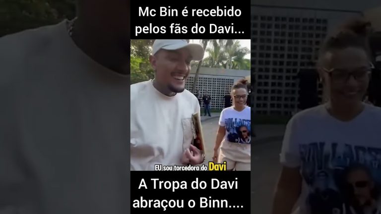 Bin é recebido pelos fãs do Davi…muito legal BBB24