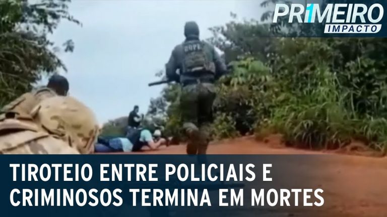 Tiroteio entre polícia e criminosos termina com mortos no Mato Grosso | Primeiro Impacto (19/04/23)
