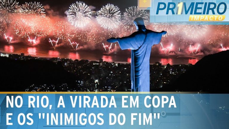 RJ: Virada em Copacabana contou com doze minutos de fogos | Primeiro Impacto (01/01/24)