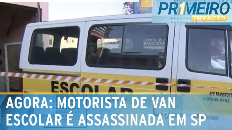 Urgente: Motorista de van escolar é morta a tiros em SP | Primeiro Impacto (08/02/24)