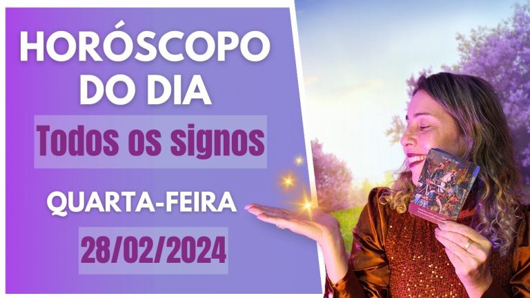 HORÓSCOPO DE HOJE // FEVEREIRO – DIA 28/02/2024, QUARTA-FEIRA- Todos os Signos! Por Zuri! #cartas