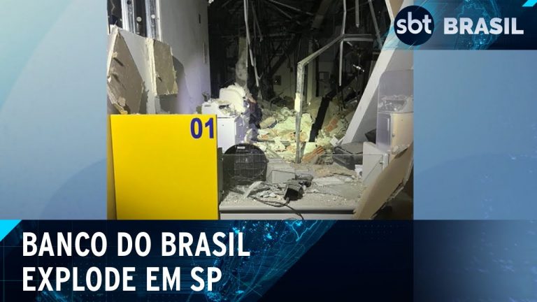 Quadrilha explode agência do Banco do Brasil durante assalto em SP | SBT Brasil (08/04/24)