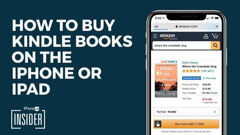How to Buy Kindle Books on the iPhone or iPad