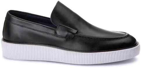 Sapato Loafer Confort Masculino em Couro Flatform