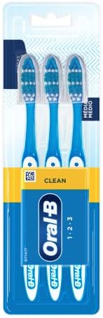 Oral-B Clean 123 Escovas Dental Média 3 Unidades