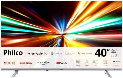 Smart TV 40” Philco Android TV PTV40E3AAGSSBLF LED Dolby Áudio