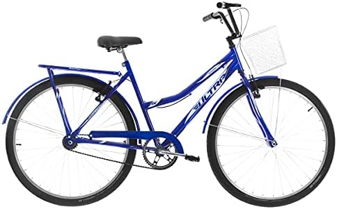 Bicicleta de Passeio Ultra Bikes Esporte Summer Vintage Retrô Aro 26 Reforçada Freio V-Brake Azul