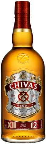 Whisky Chivas Regal 12 anos Blended Escocês – 1 litro