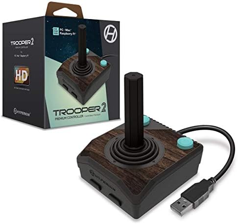 Hyperkin “Trooper II” Premium Atari 2600 Style Wired USB Joystick Game Controller For PC/Mac/Raspberry Pi/Retro Pie/Linux