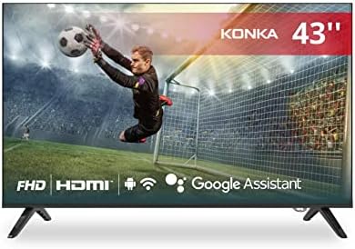 Konka Smart TV LED 43″ Full HD, Design sem bordas, comando por voz, Google Assistant e Android TV com Bluetooth KDG43